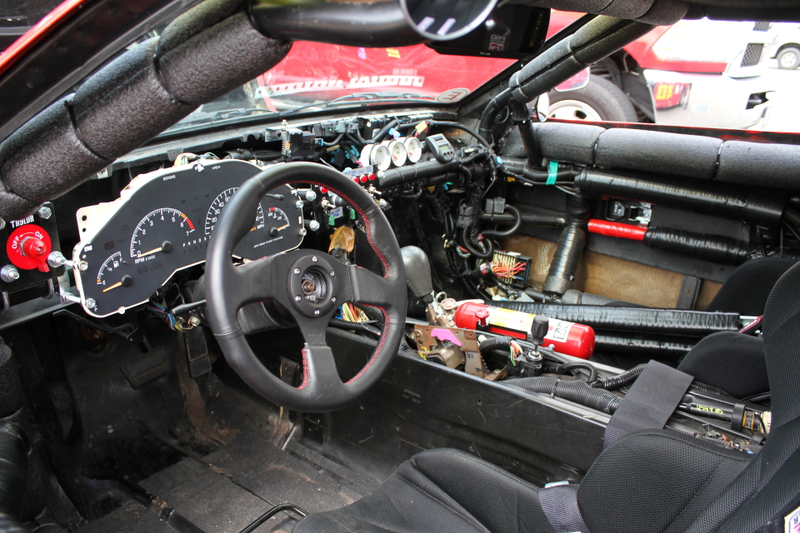 The interior is is all function now. (Because race car.)